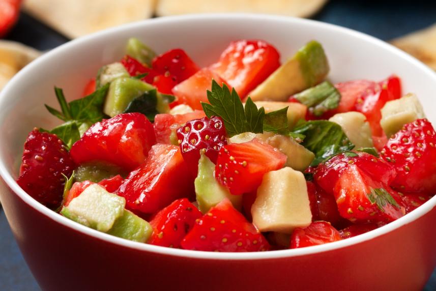 Strawberry & Avocado salsa