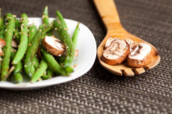 Green Beans & Mushrooms for Thanksgiving